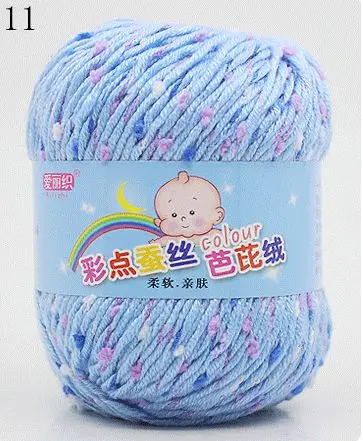 High Quality Baby Cotton Cashmere Yarn For Hand Knitting Crochet Worsted Wool Thread Colorful Eco-dyed Needlework 19