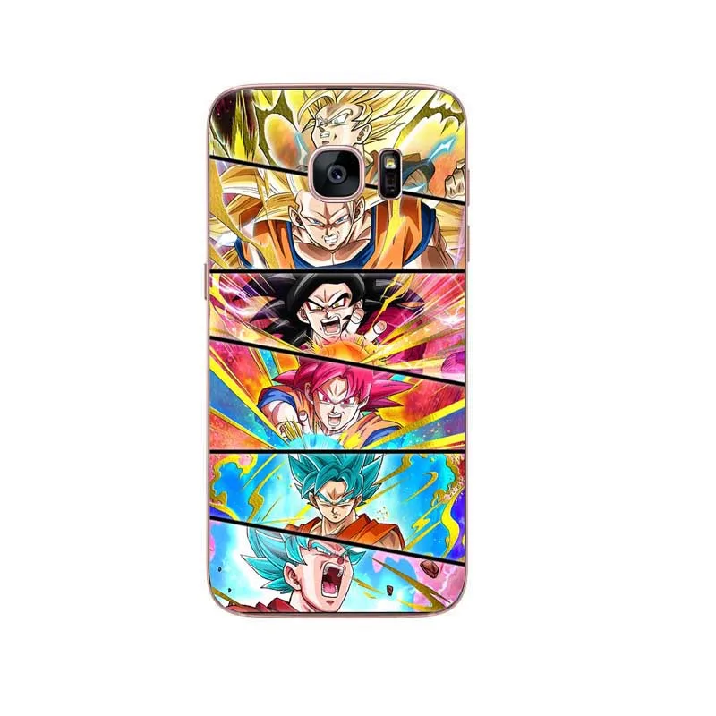 Dragon Ball z goku DragonBall Coque Shell чехол для телефона мягкий ТПУ чехол для samsung S7 EDGE S8 S9 S9 PLUS S10 S10 PLUS NOTE 8 - Цвет: Черный