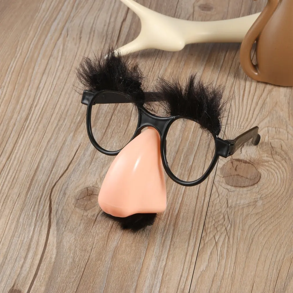 

Hot1Pcs Fake Nose Eyebrow Mustache Clown Fancy Dress up Costume Props Fun Party Favor Glasses WholesaleNew Hot Selling GQ999