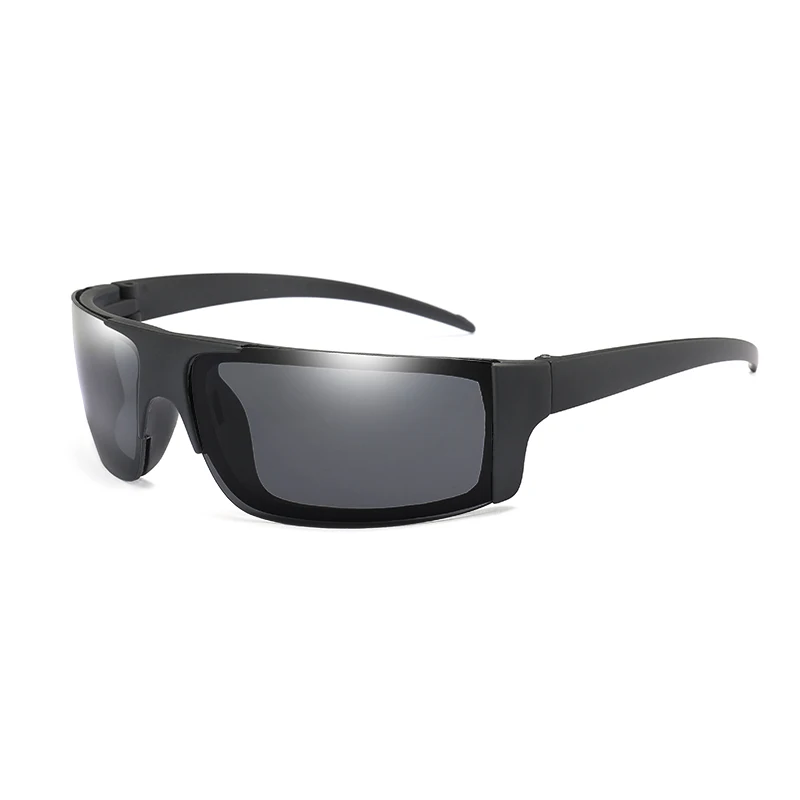 Винтажные Ретро солнцезащитные очки, мужские поляризованные солнцезащитные очки, классические очки для вождения, UV400, квадратные мужские солнцезащитные очки - Цвет линз: Black Grey