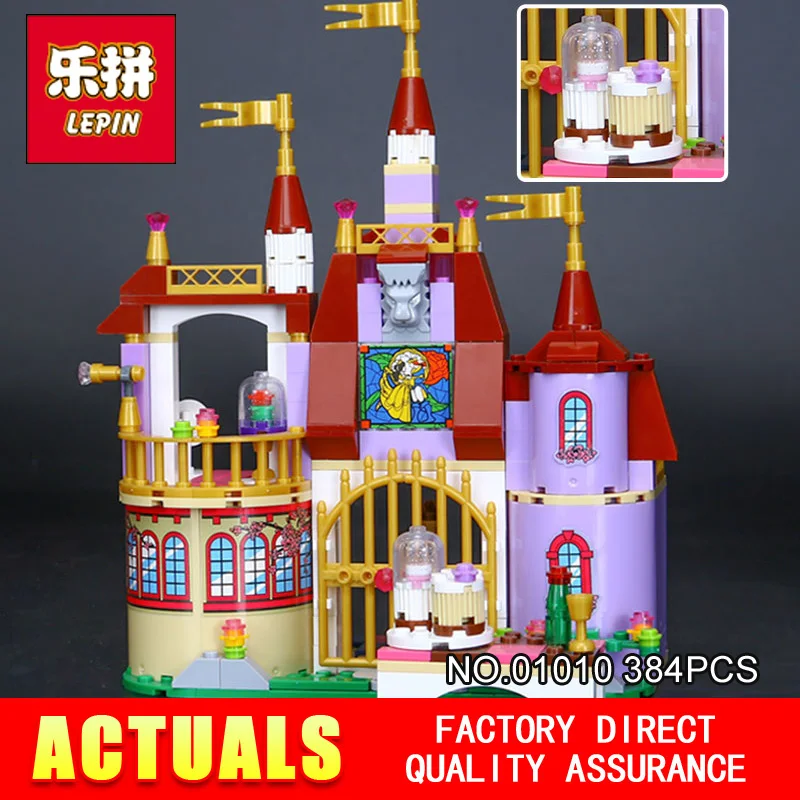 

LEPIN 01010 384pcs GIRL SERIES The Princess Bell`s Enchanted Castle Beauty and The Beast Building Blocks Bricks toy 41067