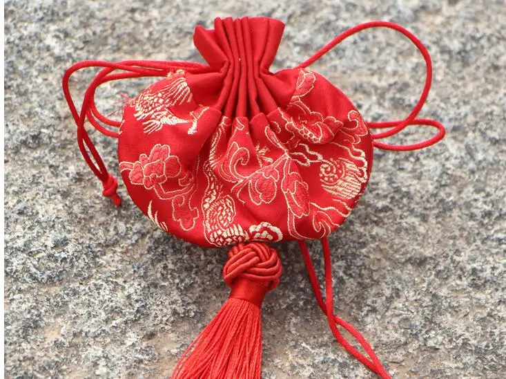 5pcs High grade characteristic Chinese traditional Chinese rhyme silk
