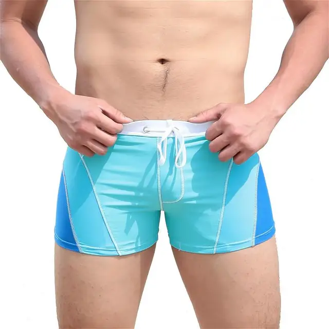 Mens Swim Trunks Sexy Gay Mens Swimwear Swimming Shorts Swimsuit