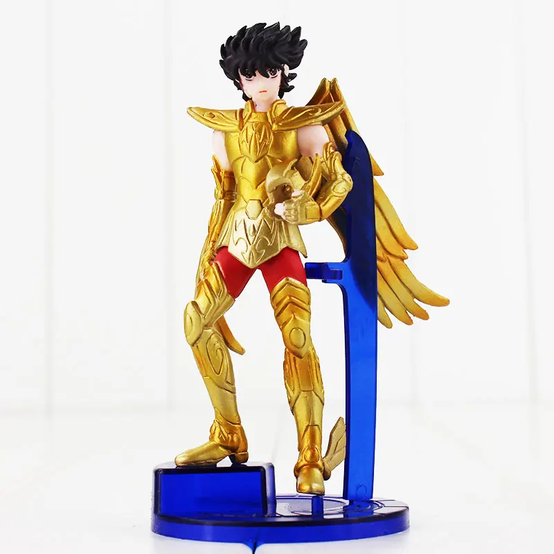 5 шт./партия Seiya Knights of The Zodiac Shiryu Shun Hyoga Jabu Seiya ПВХ фигурки кукол Коллекция Модель игрушки