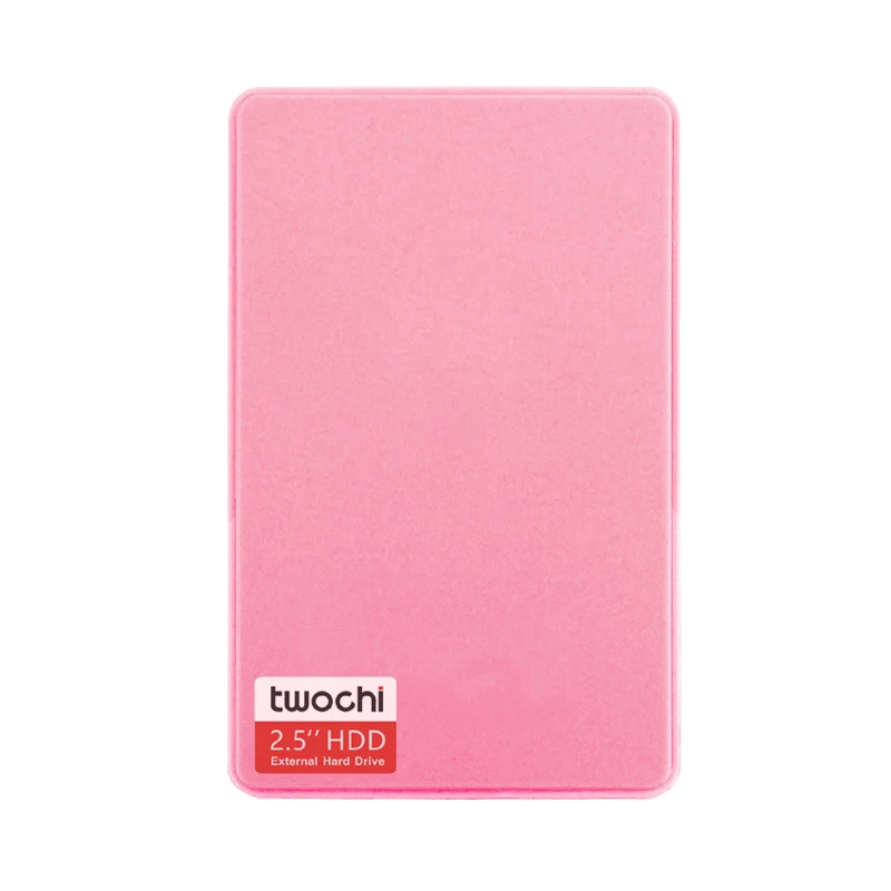 TWOCHI A1 2,5 ''USB3.0 внешний жесткий диск 80 Гб/120 ГБ/160 Гб/250 ГБ/320 Гб/500 Гб портативный HDD накопитель диск подключи и играй для ПК/Mac - Цвет: Pink