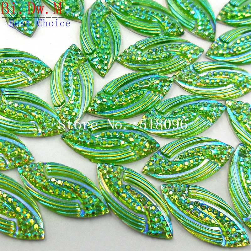 goddess! Resin Rhinestones Boat Shape 10x24mm Yellow Green AB Sew-On Stones and Crystals Strass Crystal For Evening Dresses Diy | Дом и сад