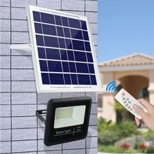 10 pcs Solar do DIODO EMISSOR de Luz Spotlight 60 40 25 w w w Controle Remoto Luz Holofote movido a energia Solar Da Lâmpada de Rua IP67 à prova d’ água