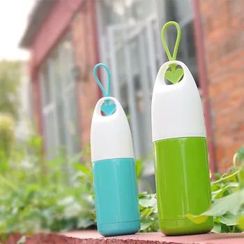 

Heart Shape Stainless Steel insulated Thermos Bottle Thermo cup Coffee Mugs water bottle 300ml Thermal vaccum cup Lover Gifts