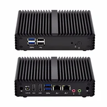 QOTOM-Q150S Новейших четырехъядерных N3150 Dual Lan Микро компьютерная поддержка linux pfsense Wintel HTPC БЕСПЛАТНО SHIPPPING