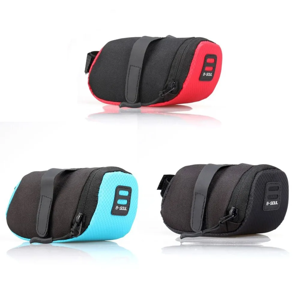 Perfect B-SOUL Waterproof Foldable Outdoor Cycling Accessories Mountain Road Bike Saddle Bag Bicycle Seat Bag Tail Rear Pouch Bag 7