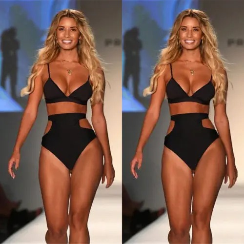 

Women Push-up Padded Bra Bandage Bikini Swimsuit Beach Swimwear Bathing Hight Waist Costume