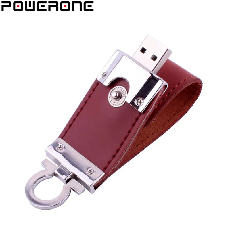 POWERONE кожаный usb флэш-накопитель с мехом брелок для ключей брелок кожаный брелок на флэшке, 8 Гб оперативной памяти, 32 Гб встроенной памяти, коммерческих флеш-накопитель 4gb 16gb подарок usb creativo