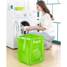 Foldable Cotton Linen Laundry Basket Storage Clothes Storage Basket For Toys Hamper Washing Bag Foldable tool Home saver case 4