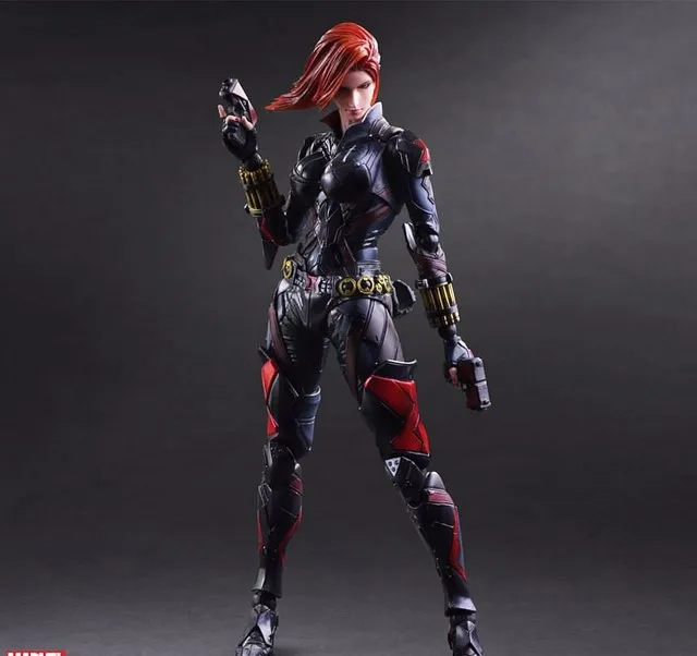 Играйте в искусство Kai Black Widow Super Hero Наташа Романова PA 27 см ПВХ фигурка кукла игрушки Детский подарок Brinquedos