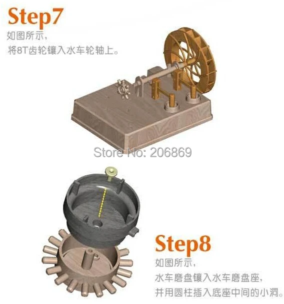 Исследуя детей креат игрушка научный эксперимент модель игры водяная мельница водное колесо 1 шт
