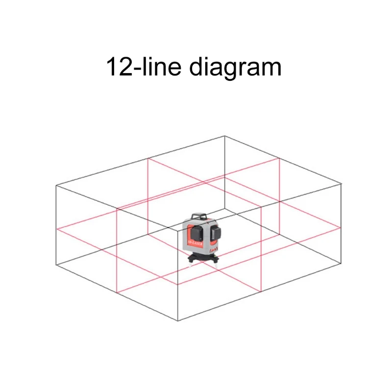 3D лазерный уровень 360 градусов 12 линия самонивелирующийся инструмент 65ft 20 м для строительства