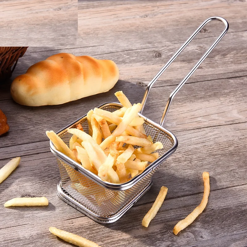 Кухонная утварь для жарки сетчатый инструмент для картофеля Мини Корзина для семьи ежедневное использование deepfry ситечко