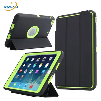 

2018 New Luxury Smart For Apple iPad Mini 1 2 3 case kids Safe Armor Shockproof Heavy Duty Silicone Hard Protective C 3 in 1