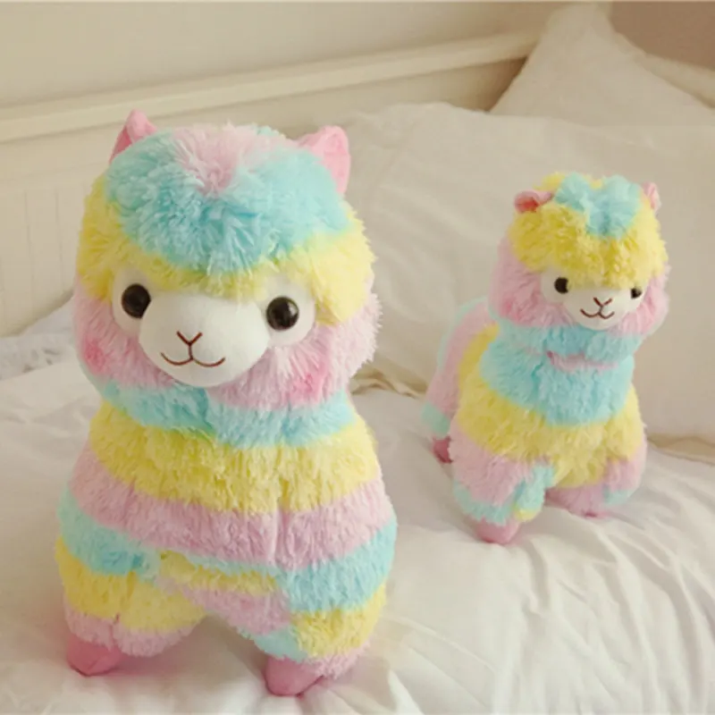 1 шт. 35 см Kawaii Радуга Альпака плюшевые животные мягкие плюшевые Alpacasso овца лама игрушки подарки на день рождения Валентина игрушки для девочек