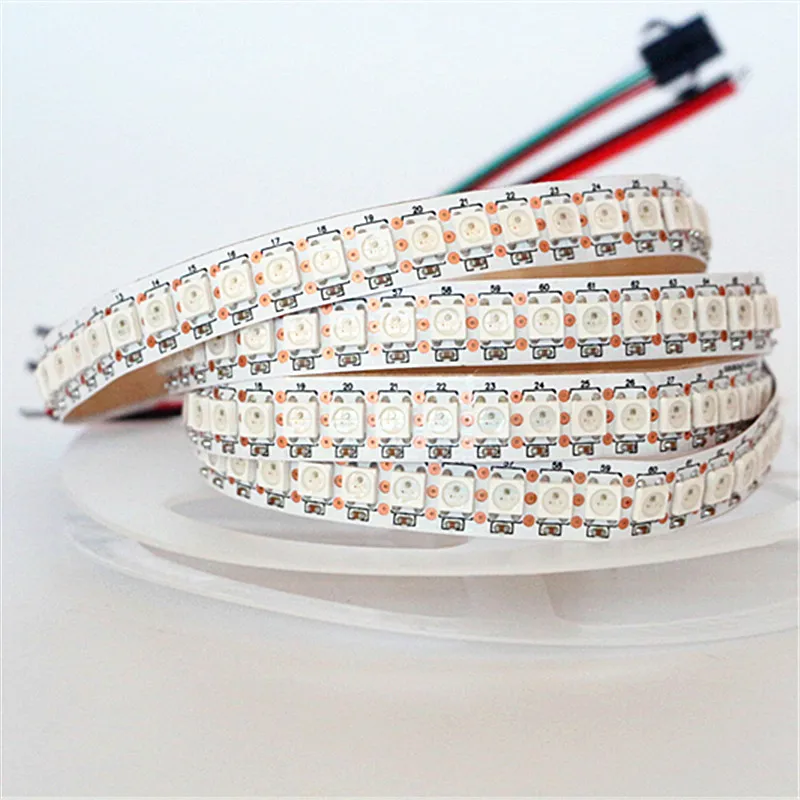 1 м/5 м WS2812B 30/60/144 светодиодов/м Smartled pixel RGB индивидуально Адресуемая Светодиодная