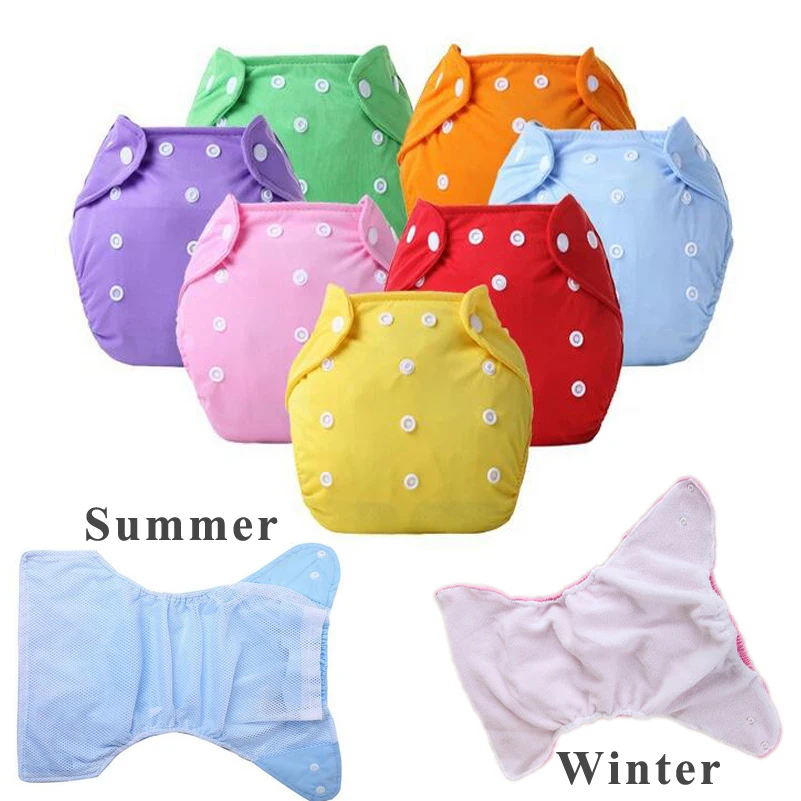 2018 NEW PURPLE 1PCS New Baby Reusable Washable Nappies Cloth Diaper Nappy 