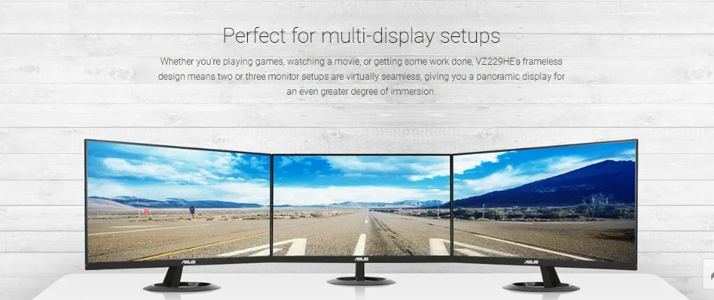 ASUS VZ229HE монитор для ухода за глазами-21,5 Дюймов, Full HD, ips, ультратонкий, Бескаркасный, без мерцания, фильтр синий светильник