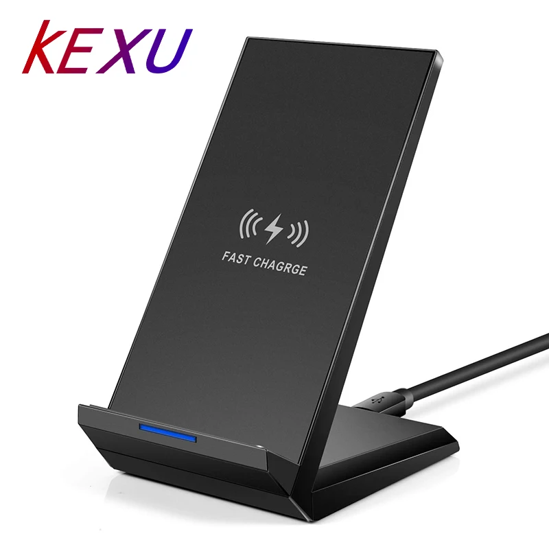 Беспроводное зарядное устройство KEXU15W Qi для Samsung S8 S9 S10 iPhone X XS MAX XR 8 Plus Xiaomi 9 Huawei P30 pro