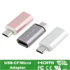 Adaptador macho de USB-C USB tipo c a Conector Micro USB, salida de carga rápida 3A, conector hembra a Micro USB ► Foto 1/5