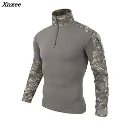 Человек Мультикам камуфляж Футболки Камуфляж Combat Tactical футболка для Для мужчин военные Для мужчин футболка с длинными рукавами Охота