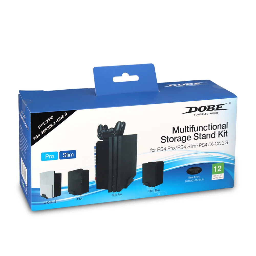 Disk-Tower-Vertical-Stand-for-PS4-Slim-Pro-DualShock-Controller-Charging-Dock-Station-for-PlayStation-4 (1)