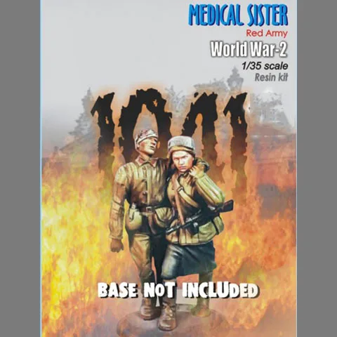 

1/35 Scale Unpainted Resin Figure Soviet Red Army medical sister 2 figures collection figure