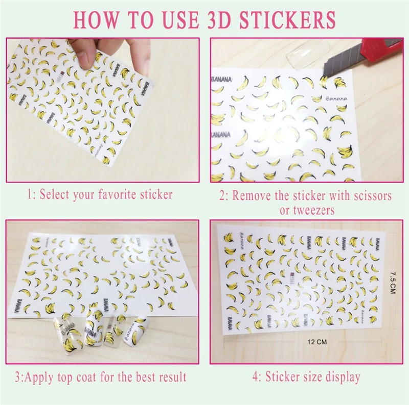 1 лист 3D самоклеющиеся наклейки для дизайна ногтей, цветные наклейки в полоску для украшения ногтей, розничная посылка