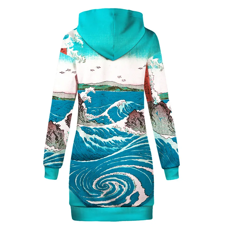 Camera Pattern Print Women Hoodie Dress
