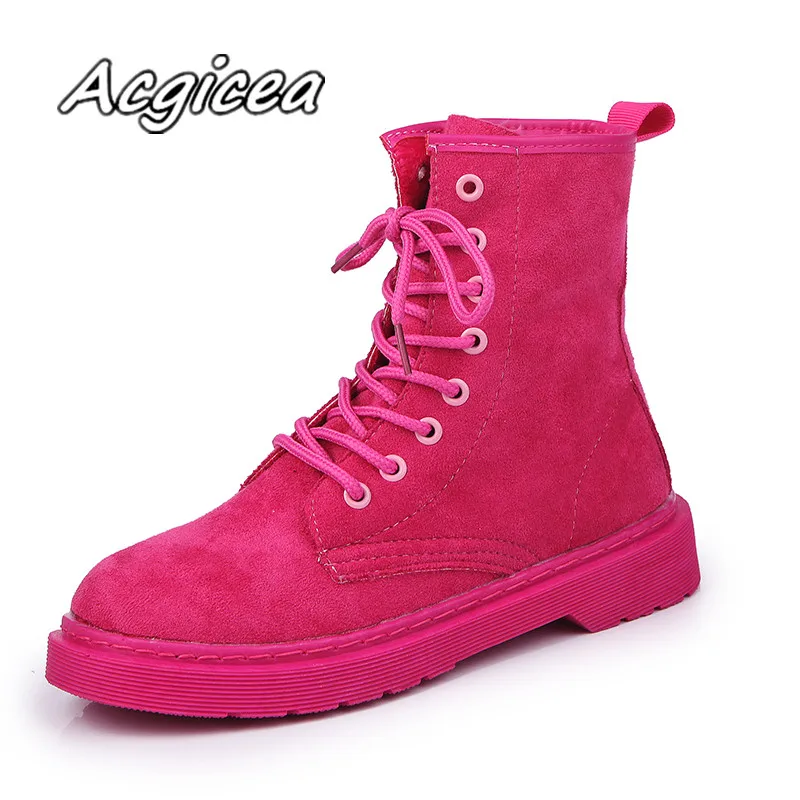 

Martin boots female winter 2019 new fashion comfortable wild short boots flat simple and comfortable short tube high shoes w03