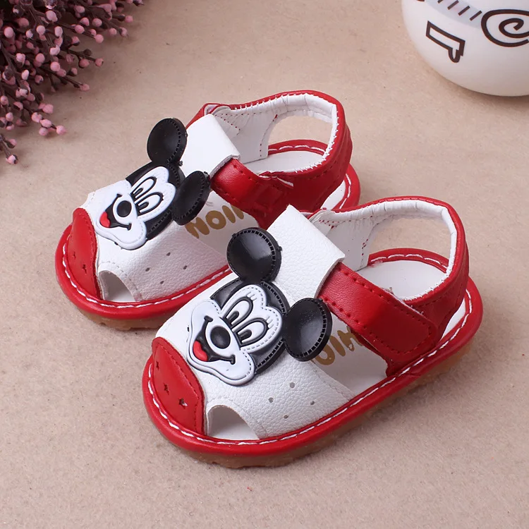 Летние сандалии для маленьких мальчиков и девочек от 0 до 15 месяцев обувь для новорожденных с мягкой подошвой Нескользящая обувь для малышей