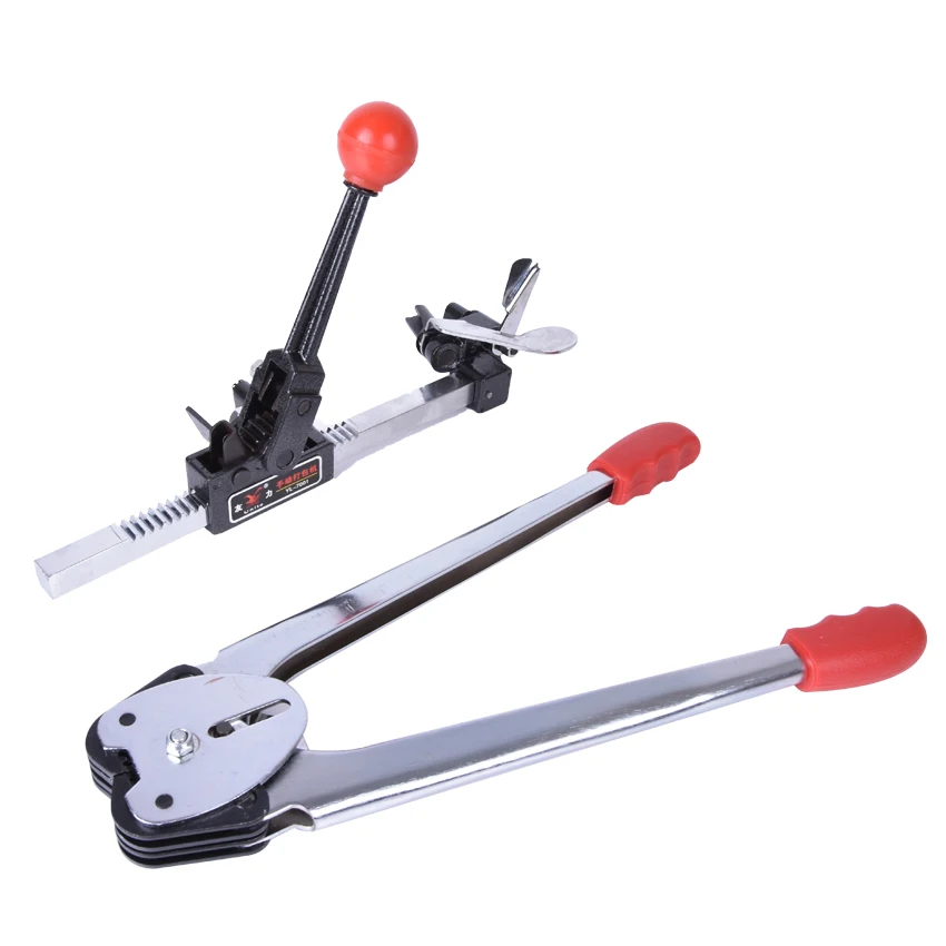 Manual strapping machine set,PP/PET strapping sealer and ratchet tie