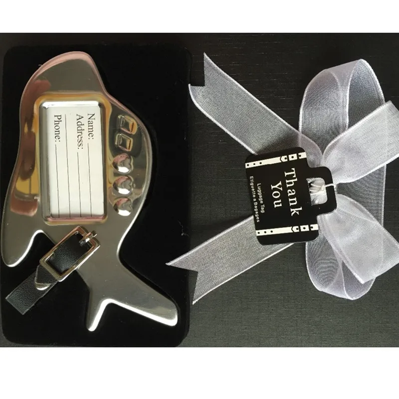 Free shipping 20pcs/lot wedding gift Airplane Luggage Tag in Gift Box
