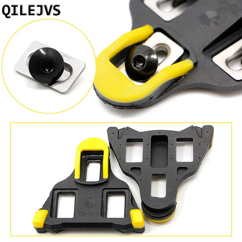 

QILEJVS 2 pcs Road Bike Cycling Self-locking Pedal Cleats Set For Shimano SM-SH11 SPD-SL