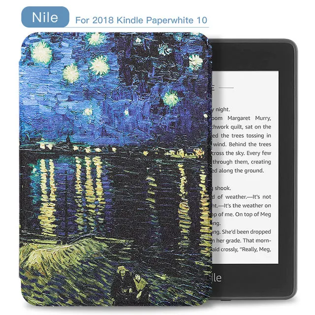 Чехол из ТПУ для Amazon kindle Paperwhite 4th, умный чехол с рисунком, чехол для электронной книги для kindle 10th, версия, с функцией автоматического пробуждения/сна - Цвет: Nile