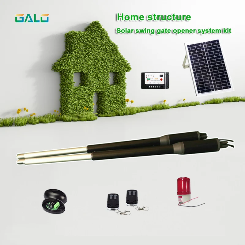 

PKM-C05 New Energy Saving Solar Powered Swing Gate Opener Operator kit DC24V