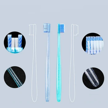 

New 2Pcs Adult Orthodontic Toothbrushes Dental Tooth Brush set U A Trim Soft Toothbrush For Clean Orthodontic Braces
