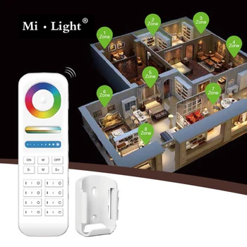 

Milight New 2.4GHz Remote Controller 8 Zones Control RGB+CCT RGBWW Controller work with LS2 or Milight RGB+CCT LED Floodli