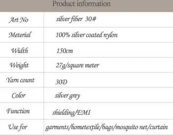 

Military Grade Emi Fabric Signal Block Fabric Rf Protective Clothing