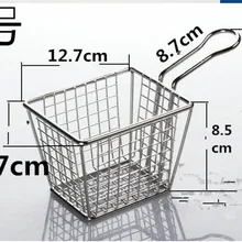 A05 кухонный инструмент 304 из нержавеющей стали жареные пельмени корзина для вещей картофель фри круг масло сито Дуршлаги и Ситечко