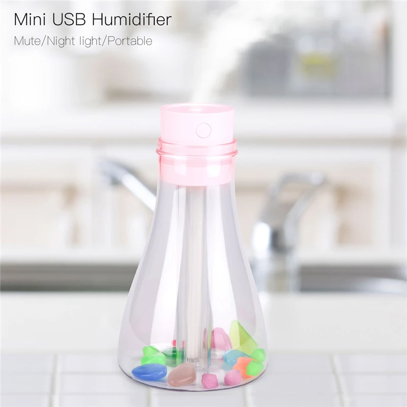

Portable USB Air Humidifier 500ML Capacity Essential Oil Diffuser Cute Design Wishing Bottle Humidifier Kawaii Mist Sprayer 0