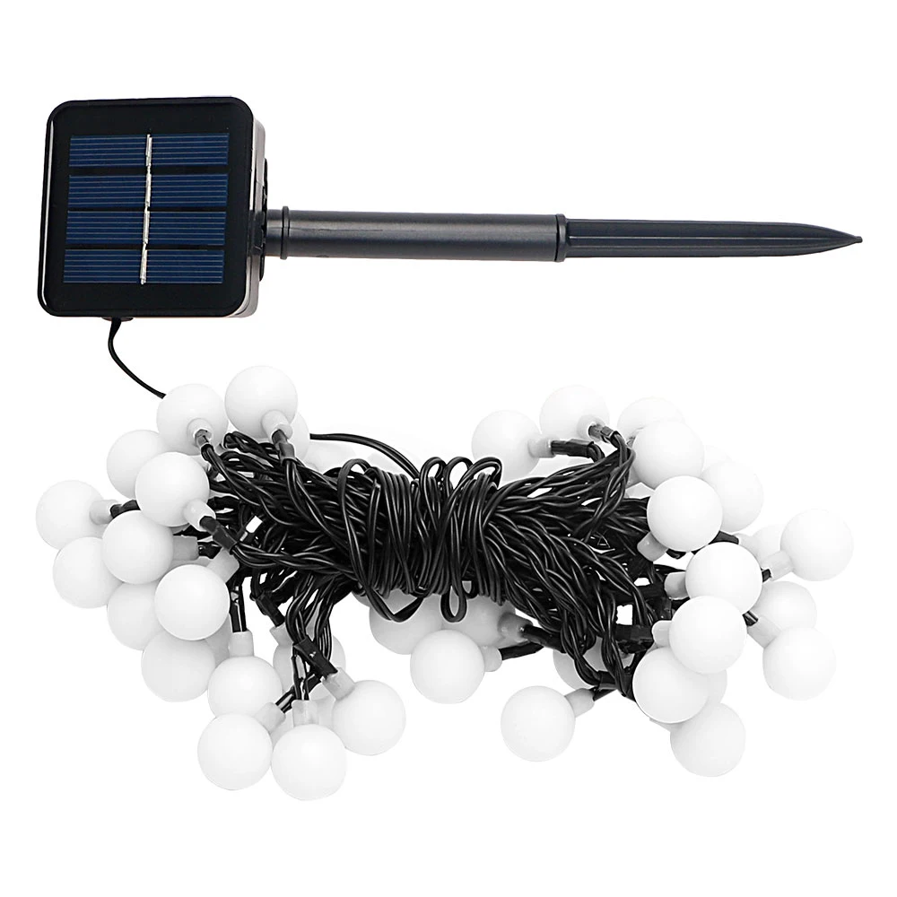 ITimo световая гирлянда 50 светодиодный 7 м шариковая струна мигалка на солнечных батареях Рождественский свет для дома сада газон вечерние декоративные светильники