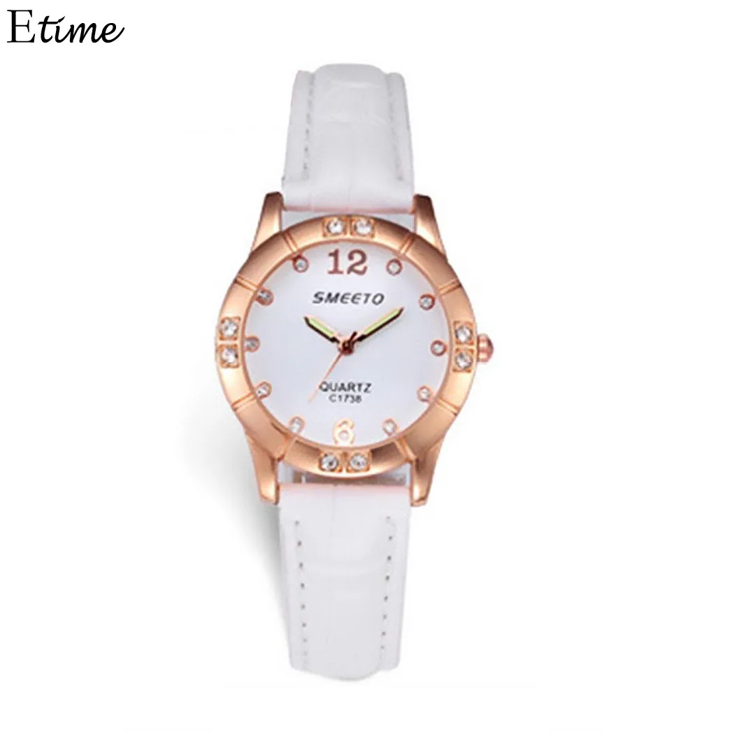 Women Watches Casual Crystal Women Watch Round Dial Quartz Leather Band Wristwatch Watch Ladies Clock reloj relogio feminino Women Watches Casual Crystal Women Watch Round Dial Quartz Leather Band Wristwatch Watch Ladies Clock reloj relogio feminino