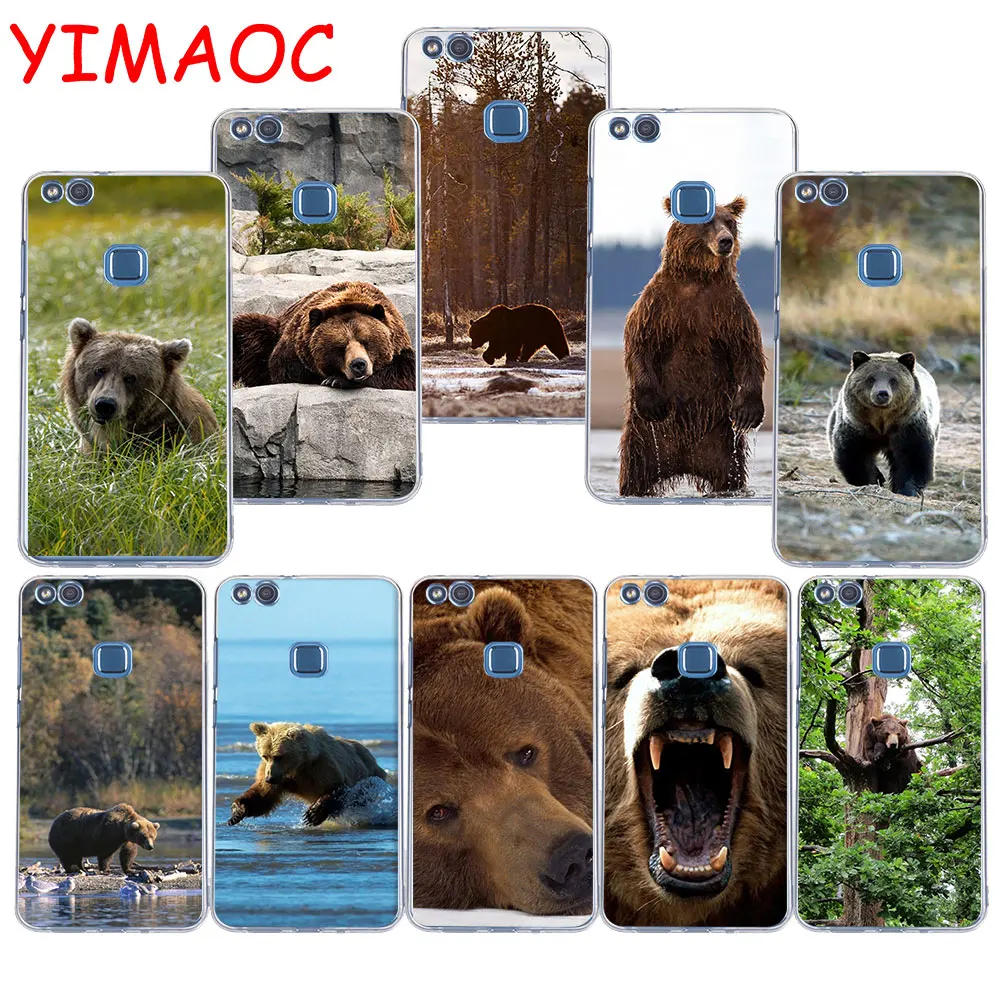 

YIMAOC 274z the Bear Soft TPU Case for Huawei P20 Pro P10 P9 P8 Lite P Smart Mate 10 lite 20 pro