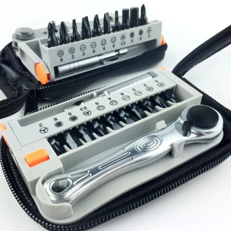 12 in 1 Mini Portable Ratchet Screwdriver Set for Household Electrical