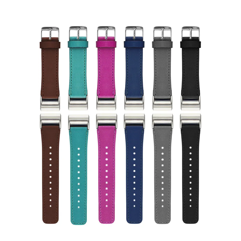 

High Quality 6 Colors Real Genuine Leather Watch Band Belt Replacement Wrist Strap For Fitbit Charge 2 Bracelet For Charge 2